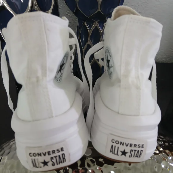 Converse White High-Top Sneakers - Picture 5 of 10